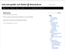 Tablet Screenshot of one.theoracle.se